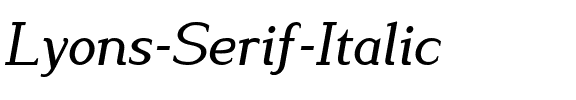 Lyons Serif Italique.ttf