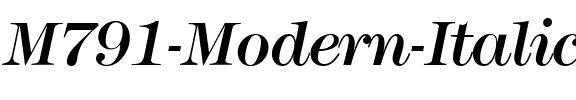 M791-Modern Italic.ttf