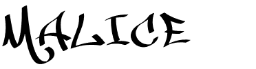 MALICE Regular.otf