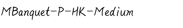 MBanquet P HK Medium Regular.ttf