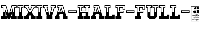 MIXIVA-HALF FULL demo Regular.otf