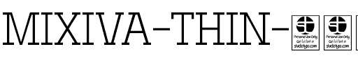 MIXIVA-THIN demo Regular.otf