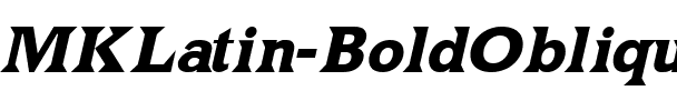 MKLatin Bold Italic.ttf