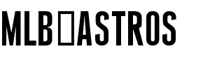 MLB Astros Regular.ttf