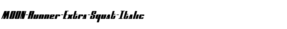 MOON Runner Extra-Squat Italic Italic.ttf