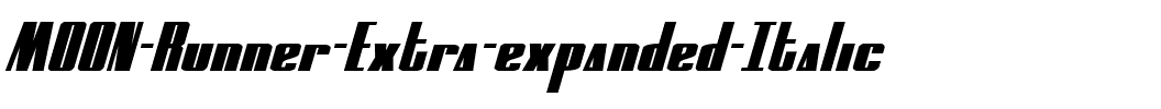MOON Runner Extra-expanded Italic Extra-expanded Italic.ttf