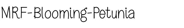 MRF Blooming Petunia Medium.ttf