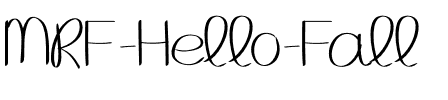 MRF Hello Fall Medium.otf