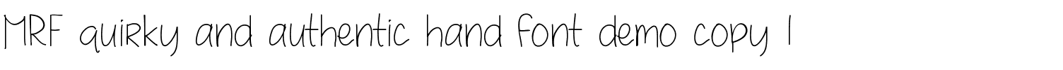MRF quirky and authentic hand font Medium.ttf