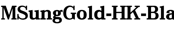 MSungGold HK Black Regular.ttf