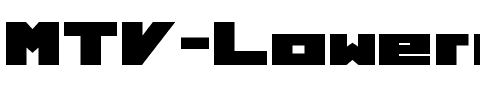 MTV Lowercase 1 Normal.ttf