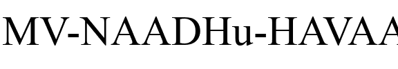MV NAADHu HAVAASAA Regular.ttf