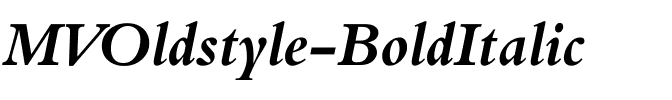 MVOldstyle BoldItalic.ttf