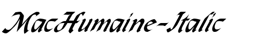 MacHumaine Italic.ttf