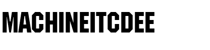 MachineItcDEE Regular.ttf