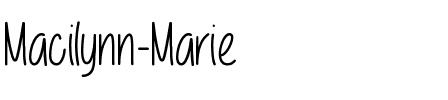 Macilynn Marie Regular.ttf