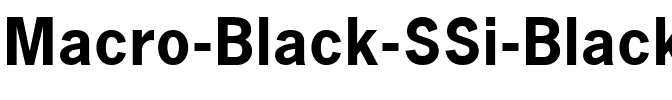 Macro Black SSi Black.ttf