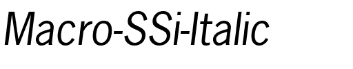 Macro SSi Italic.ttf