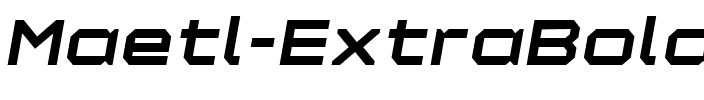 Maetl ExtraBoldOblique.ttf