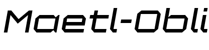 Maetl Oblique.ttf