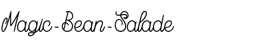 Magic Bean Salade Regular.ttf