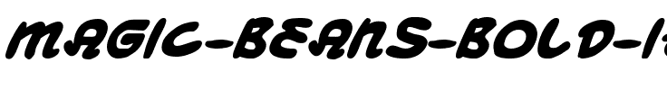 Magic Beans Bold Italic Bold Italic.ttf