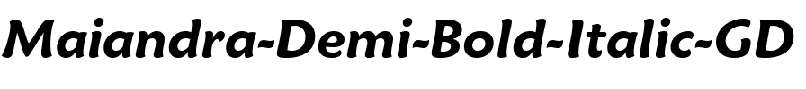Maiandra Demi Bold Italic GD Italic.ttf