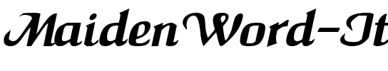 MaidenWord Italic.ttf