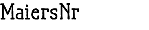 Maiers Nr.21 Pro Bold.otf