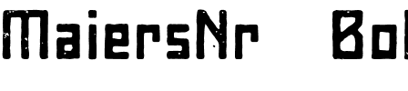 MaiersNr8 Bold.otf