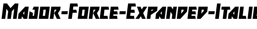 Major Force Expanded Italic Expanded Italic.ttf