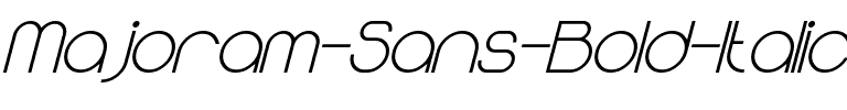 Majoram Sans Bold Italic.ttf