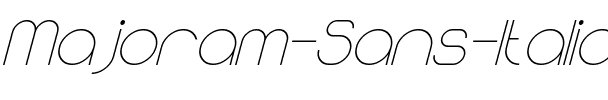 Majoram Sans Italic.ttf