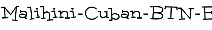Malihini Cuban BTN Exp Regular.ttf