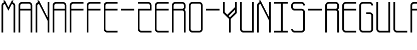 Manaffe-Zero Yunis Regular.ttf