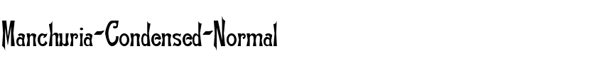 Manchuria-Condensed Normal.ttf