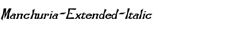 Manchuria-Extended Italic.ttf