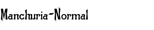 Manchuria  Normal.ttf