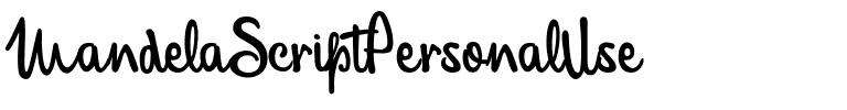 Mandela Script Personal Use Regular.otf