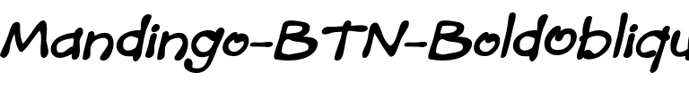 Mandingo BTN BoldOblique.ttf