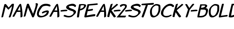 Manga speak 2 stocky Gras.ttf