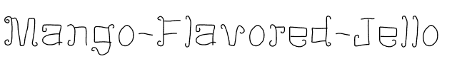 Mango Flavored Jello Medium.ttf