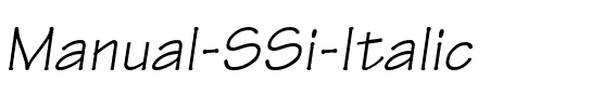 Manual SSi Italic.ttf