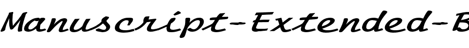 Manuscript Extended BoldItalic.ttf