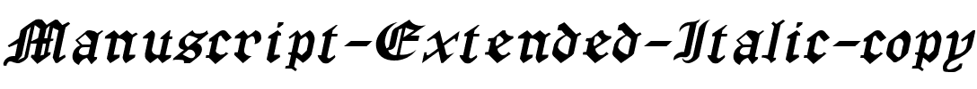 Manuscript-Extended Italic.ttf