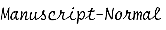 Manuscript Normal.ttf