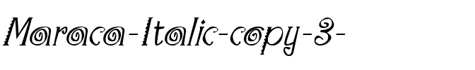 Maraca Italic.ttf
