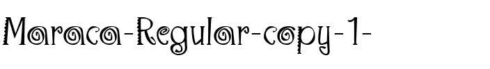 Maraca Regular.ttf