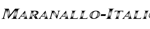 Maranallo Italic Regular.ttf