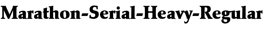 Marathon-Serial-Heavy Regular.ttf